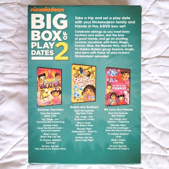2/$20 🍀 Nickelodeon Big Box Of Play Dates 2 - Picture 2 of 16